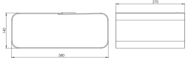 Isotherm Oval fordamper med koblinger – bilde 2