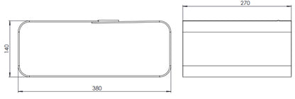 Isotherm Oval fordamper med koblinger – bilde 2