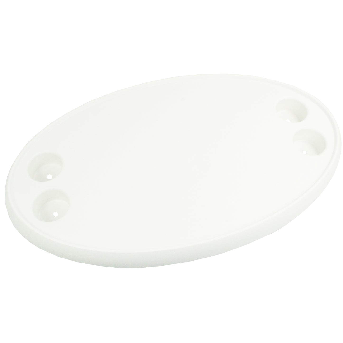 Bordplate, oval med 4 flaskeholdere