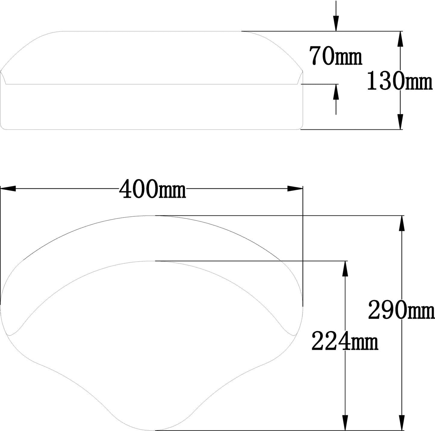 Båtsete komplett med hurtigfeste