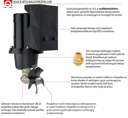 Quick BTQ 140-40 12V baugpropellsett