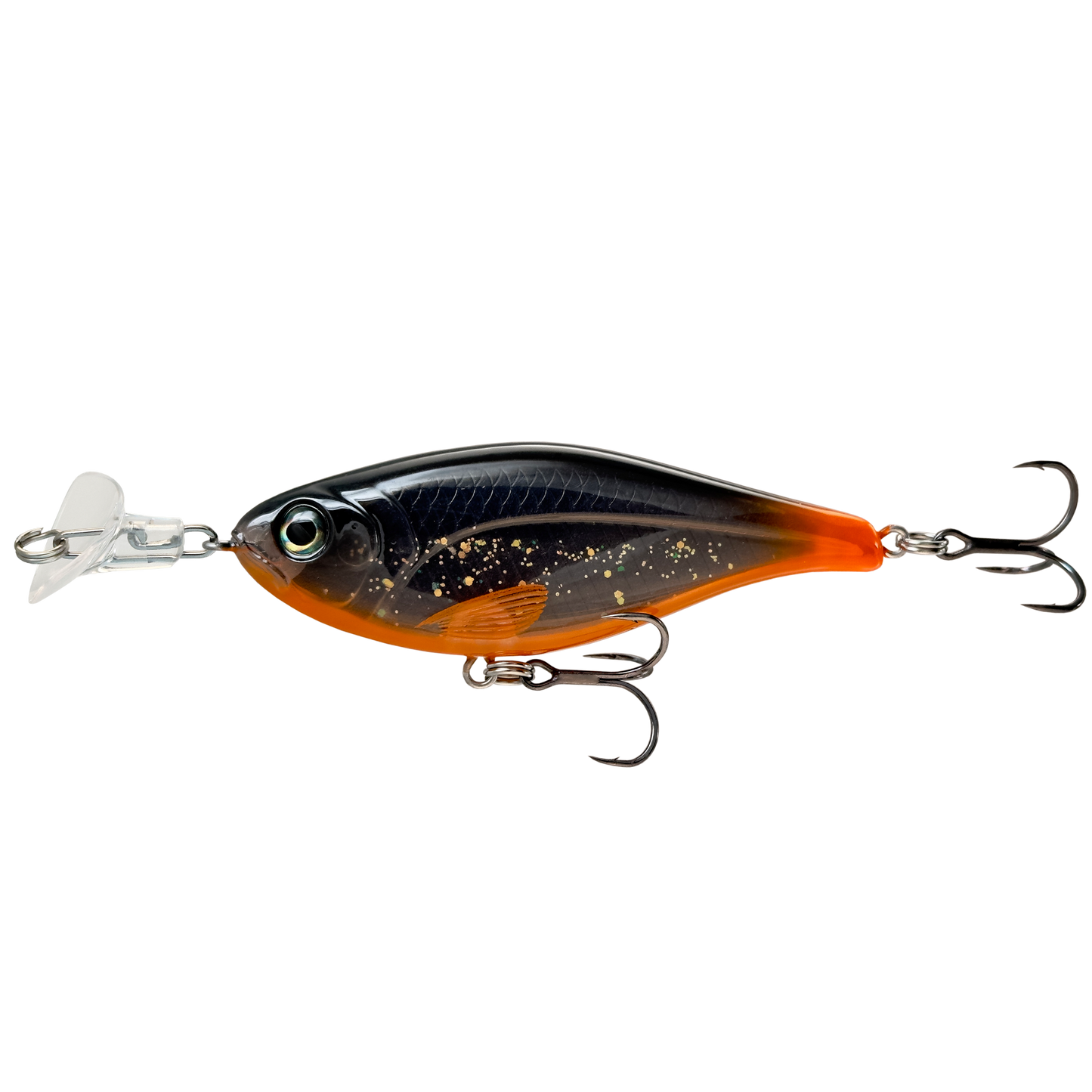 Headbanger Cranky Shad - Slow sink - Black/Orange