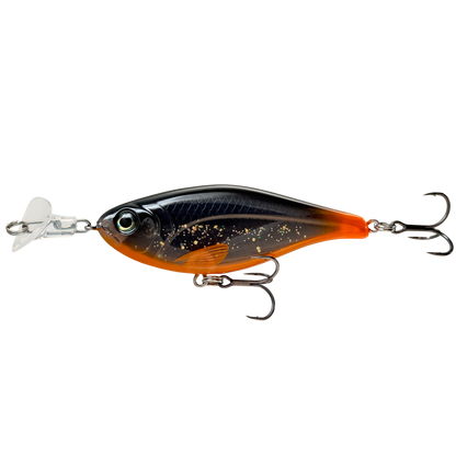 Headbanger Cranky Shad - Slow sink - Black/Orange