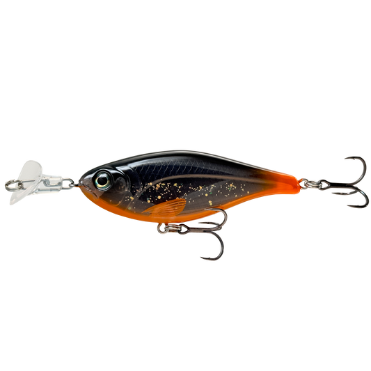 Headbanger Cranky Shad - Slow sink - Black/Orange