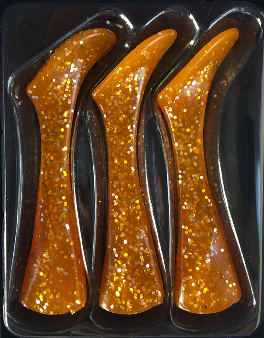 Headbanger Shad 16 Rep. tails, 3 pcs - Whisky