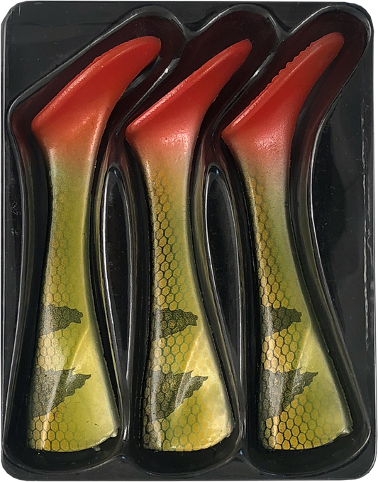 Headbanger Shad 16 Rep. tails, 3 pcs - Natural Perch
