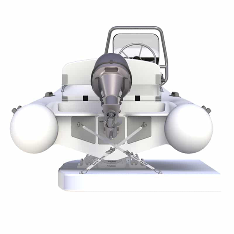 Hurley Dinghy Chocks daviter med glideskinner