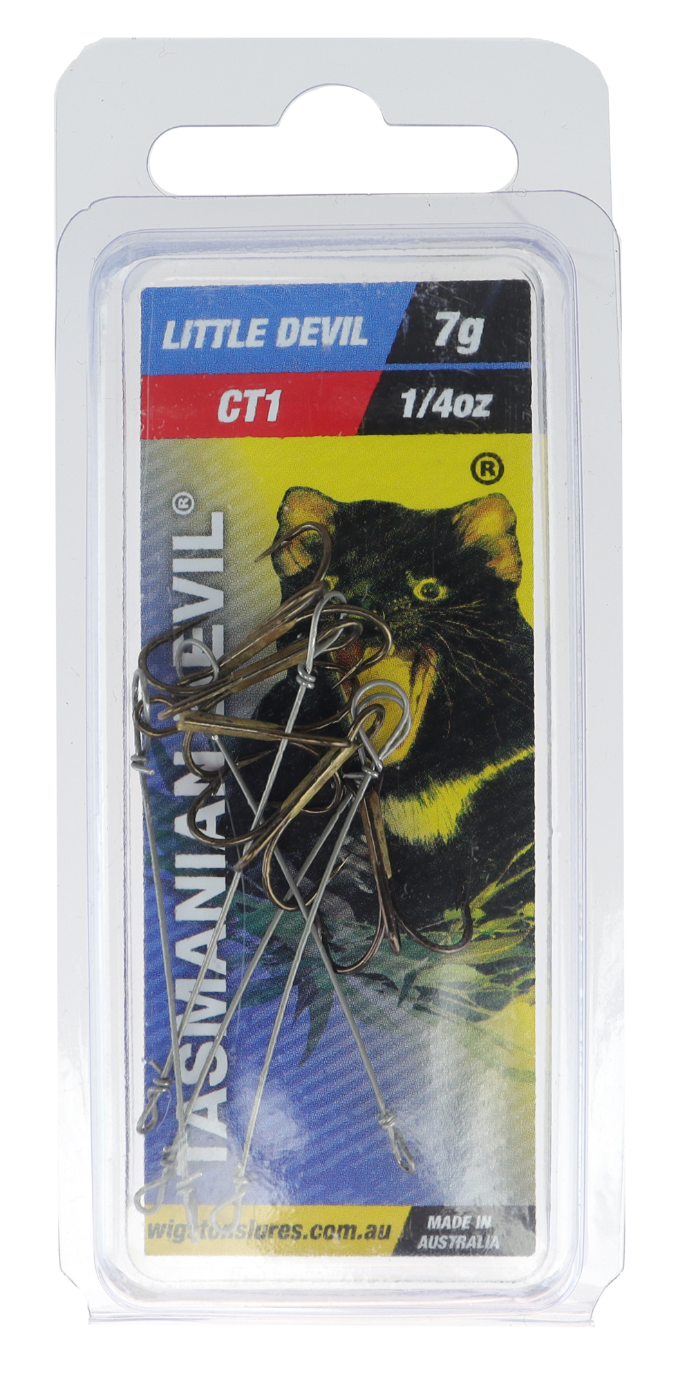 Tasmanian Devil - Treblekrok centre - 7g  - 5 stk