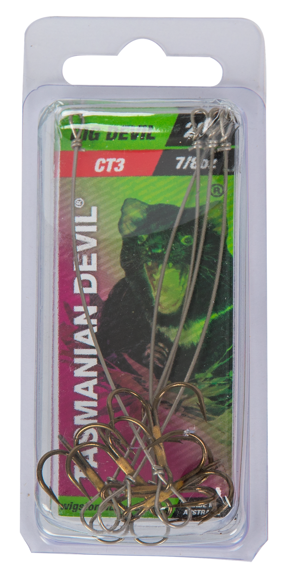 Tasmanian Devil - Treblekrok centre - 26g  - 5 stk