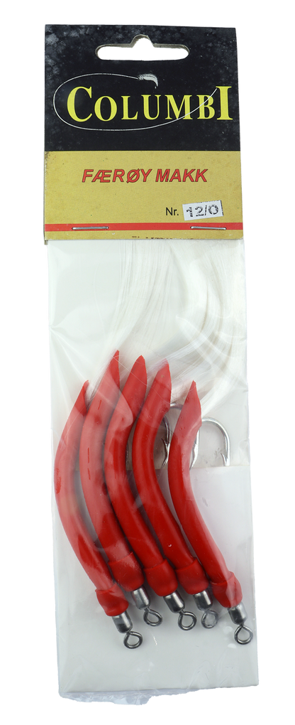 Columbi Færøymakk - 5pk - Rød - 12/0