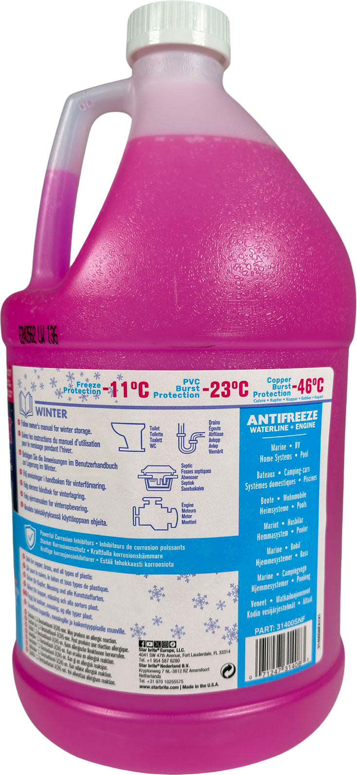 Star Brite Anti Freeze Frostvæske pink 3,78 l