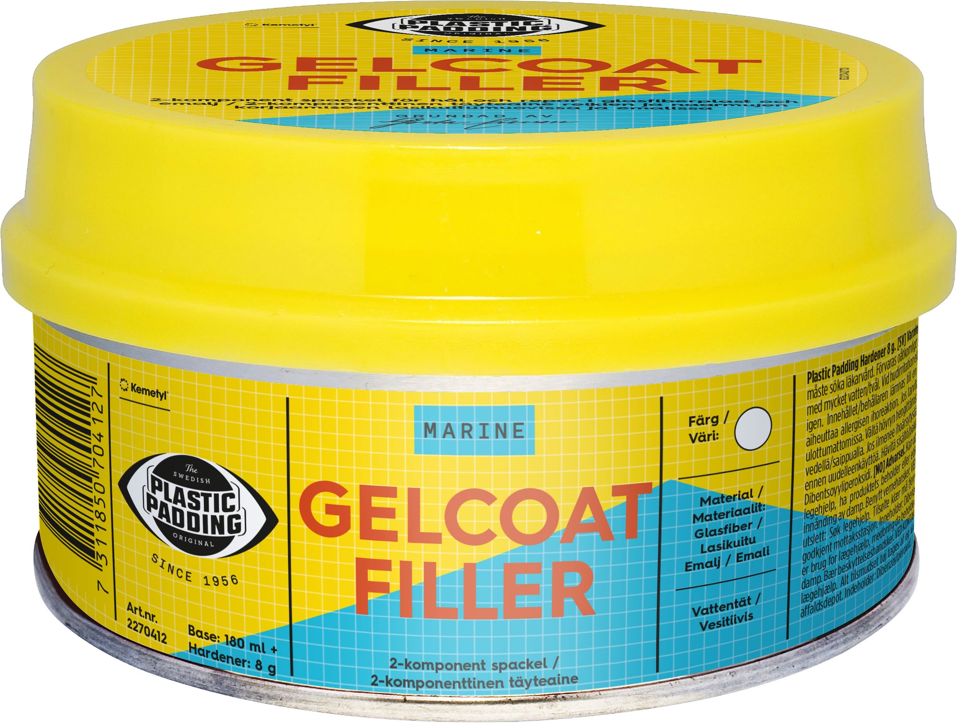 Plasticpadding Plastic Padding Gelcoat filler 180 ml