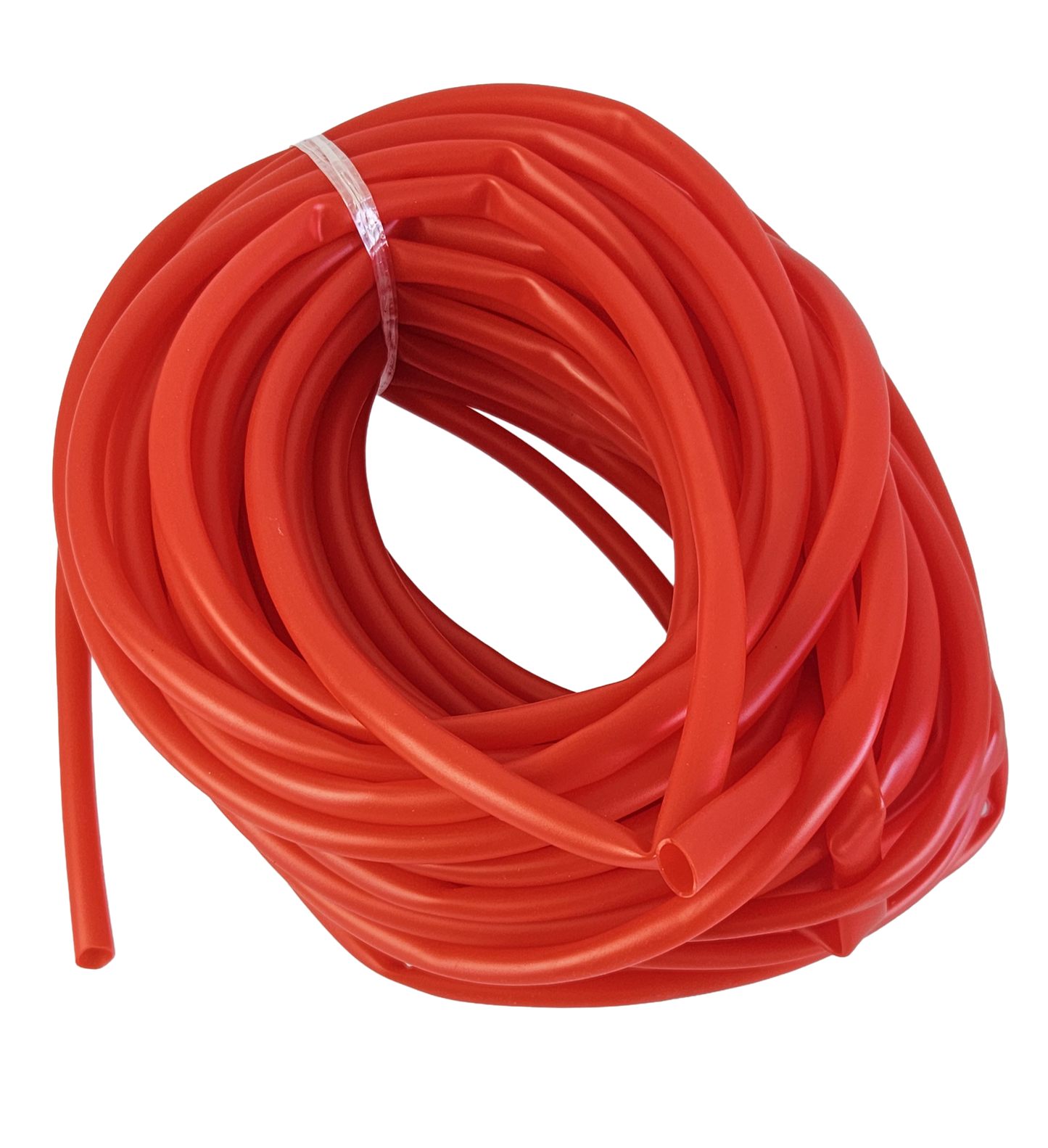 Gummimakk rød 5m kveil - 5,5-7mm - For 6/0-8/0 krok