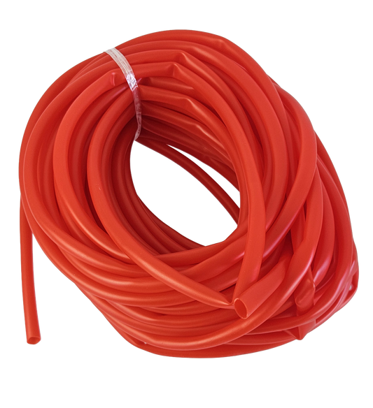 Gummimakk rød 5m kveil - 5,5-7mm - For 6/0-8/0 krok