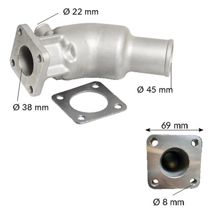 1852 Eksosbend til Volvo Penta MD2010-40 og D1-D2