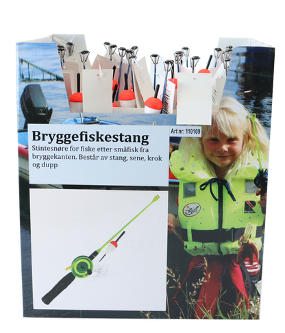 CAL Bryggefiskestang - Stintesnøre og dupp/Krok