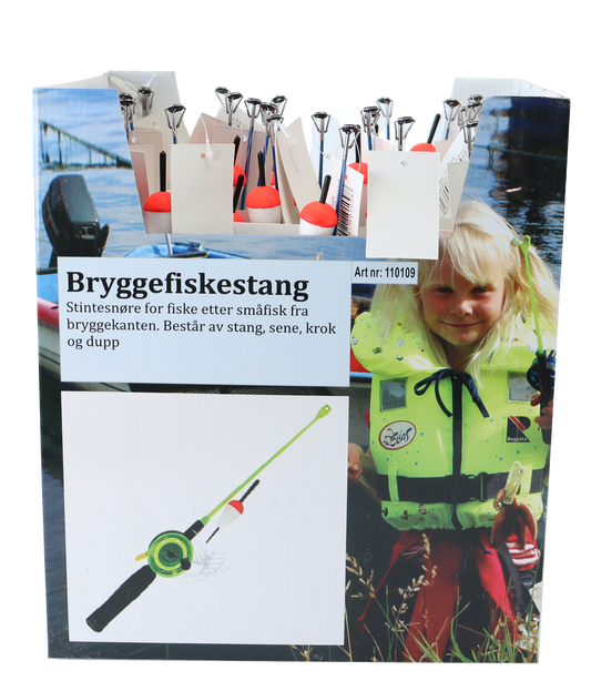 CAL Bryggefiskestang - Stintesnøre og dupp/Krok