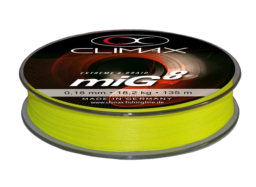 Climax miG 8 Multifilament - 135m - Gul - Singlepack
