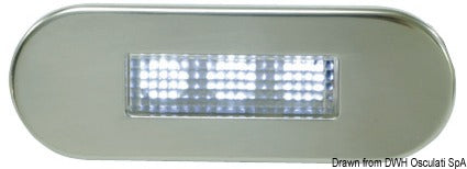LED-beleggslys for innfelt montering - frontorientering