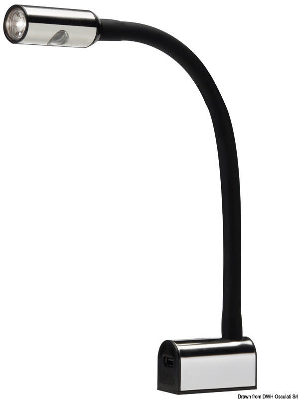 Leddet LED-lesespotlight