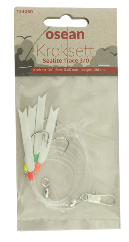 Osean Sealite Trace - Kroksett - 3 stk - 3/0