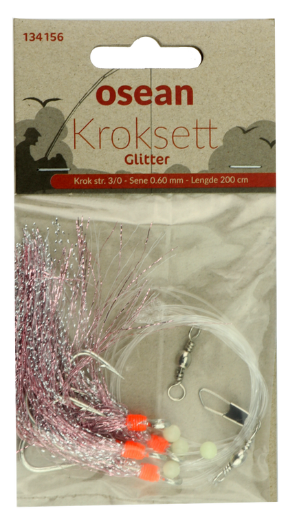 Osean  Glitter - Kroksett - 3 stk - 3/0