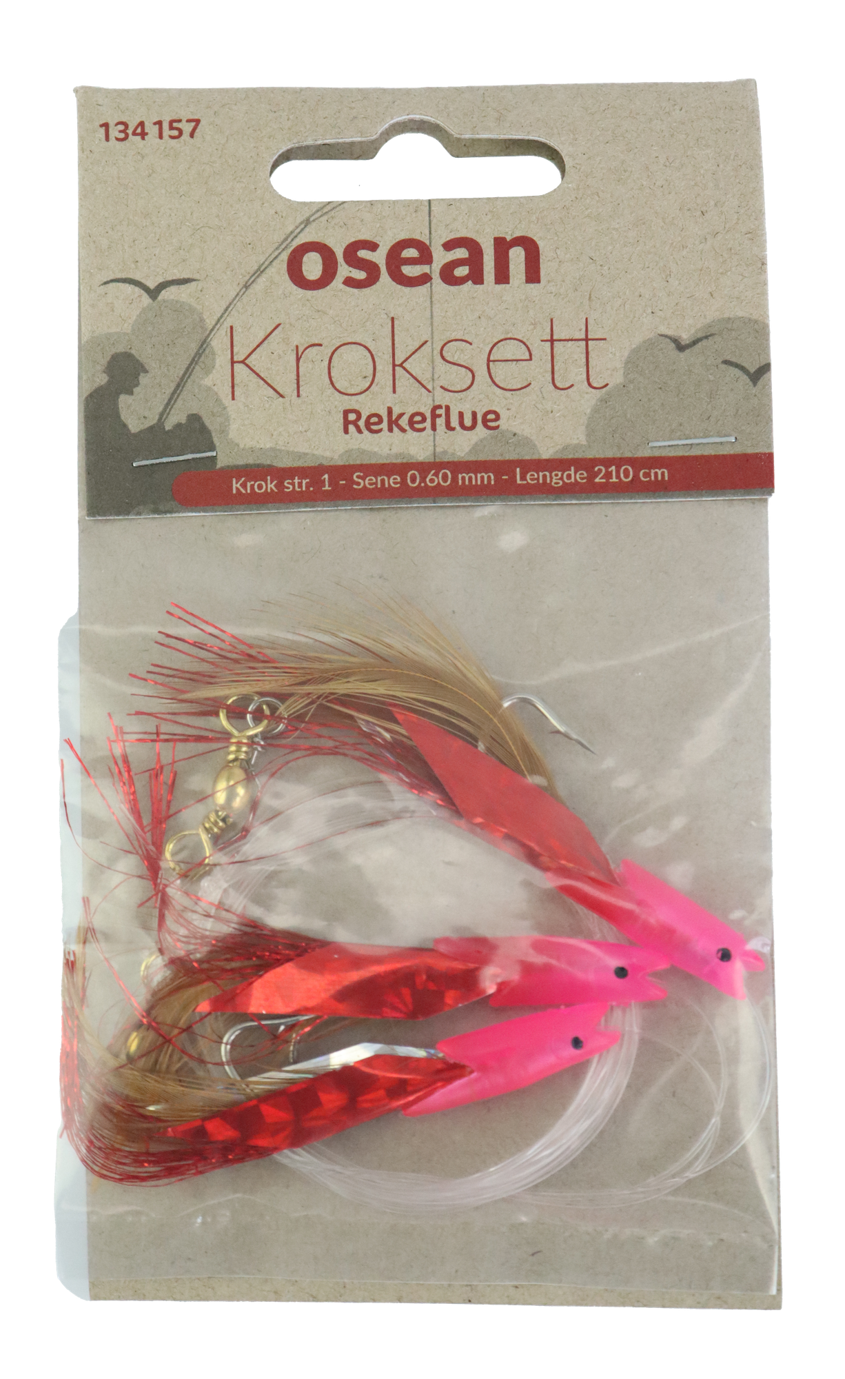 Osean  Rekeflue - Kroksett - 3 stk - 1