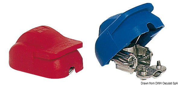 Universale batteripoler for snap-montering