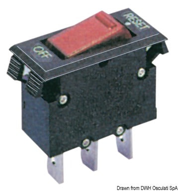 Termisk vippebryter, resettbar modell