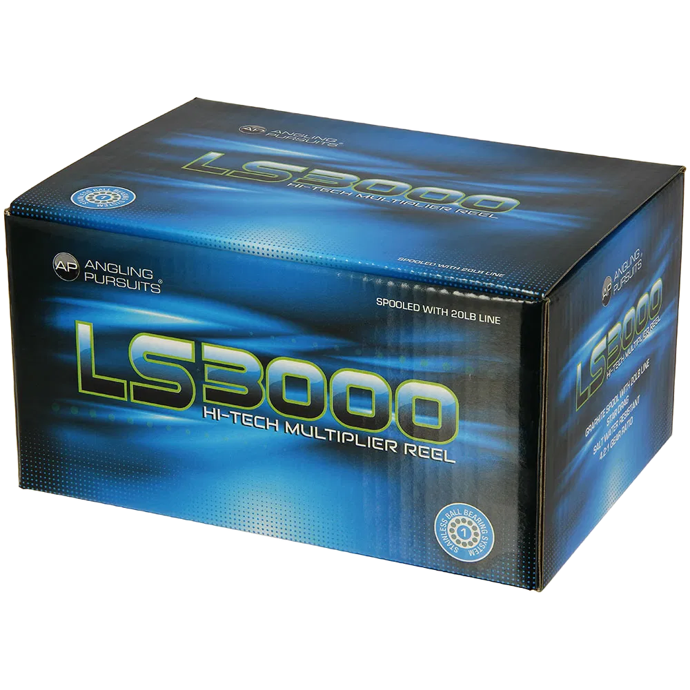 Angling Pursuits LS3000 - Multiplikatorsnelle - båtfiske - m/sene
