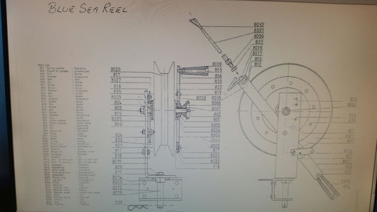 Klikk Snelle Blue Sea Reel - Består av 8025x2-8026