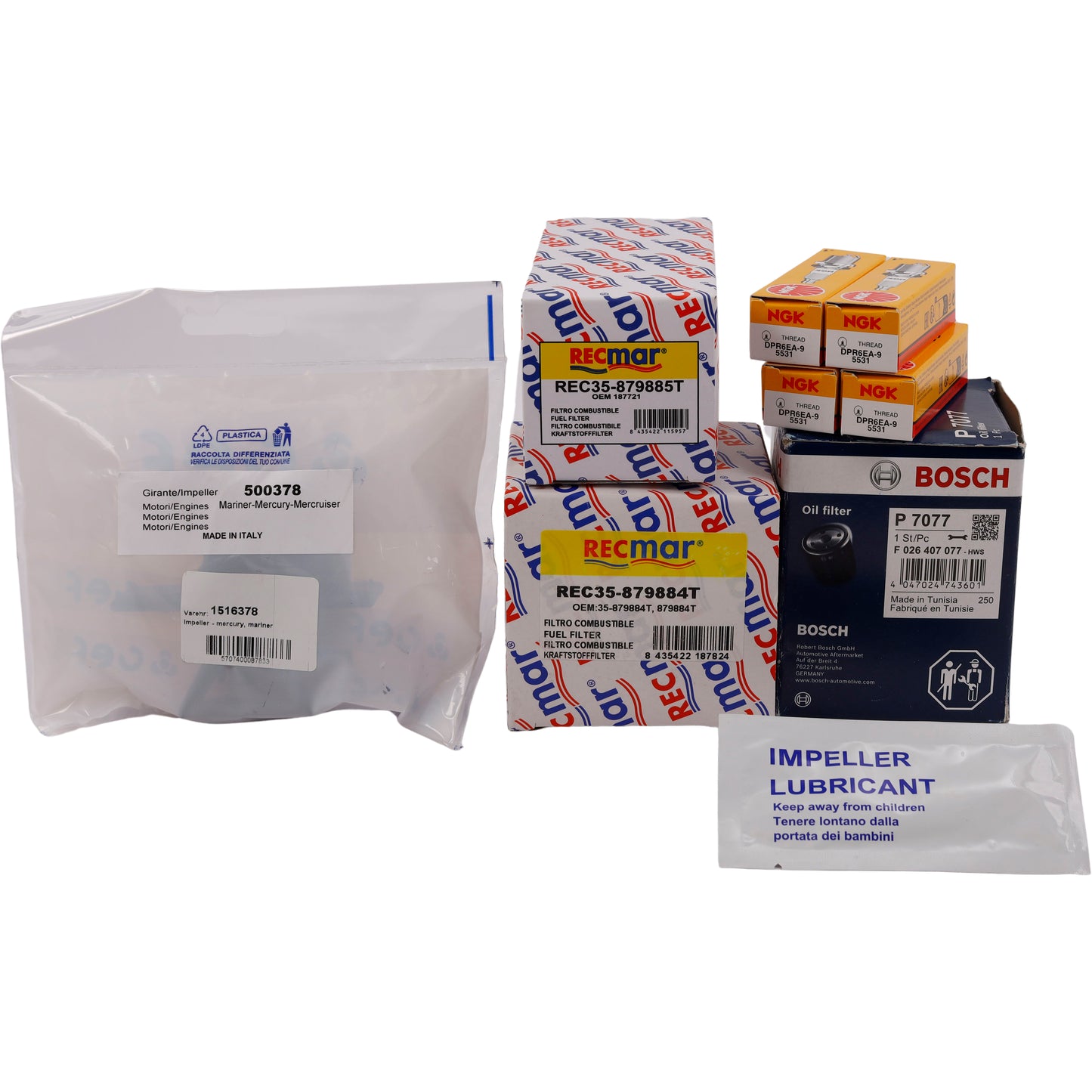 1852 Mercury Servicekit 5 (40, 50, 60HK EFI) 3L – bilde 2