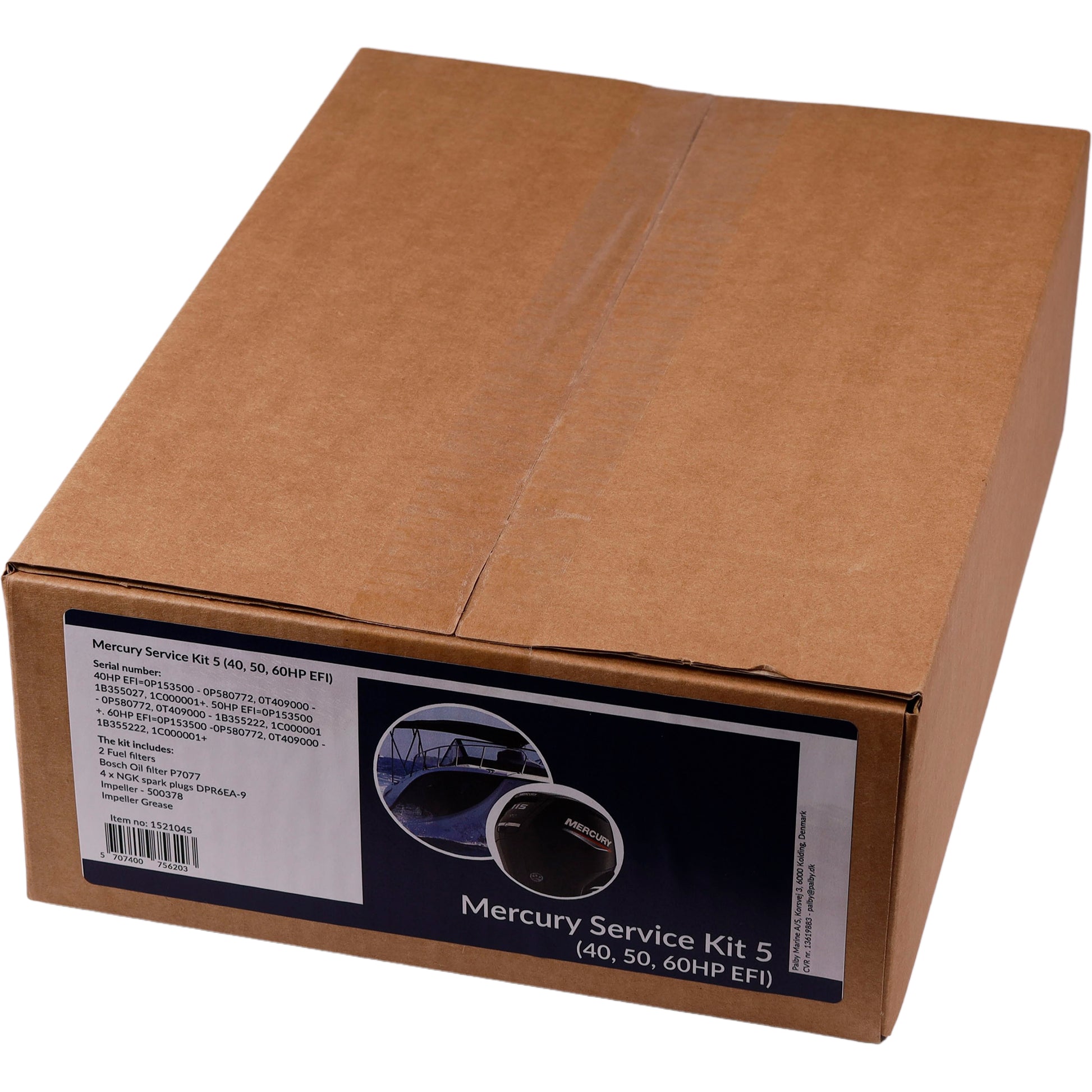1852 Mercury Servicekit 5 (40, 50, 60HK EFI) 3L – bilde 3