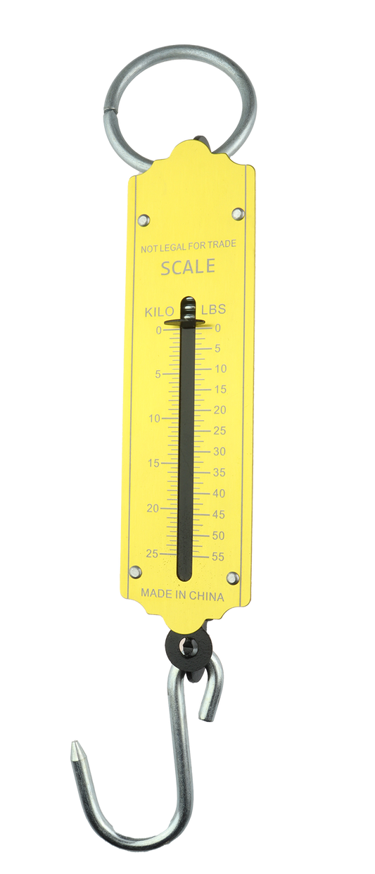 CAL Fiskevekt messing - Analog - 0-25 kg