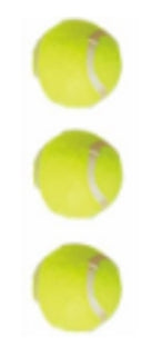 Tennisballer 3 stk - Spill