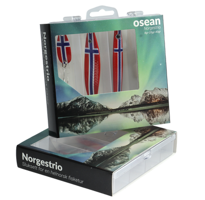 Osean sluksett Norges trio - Souvenirsett - 8g/25g/40g - m/slukboks