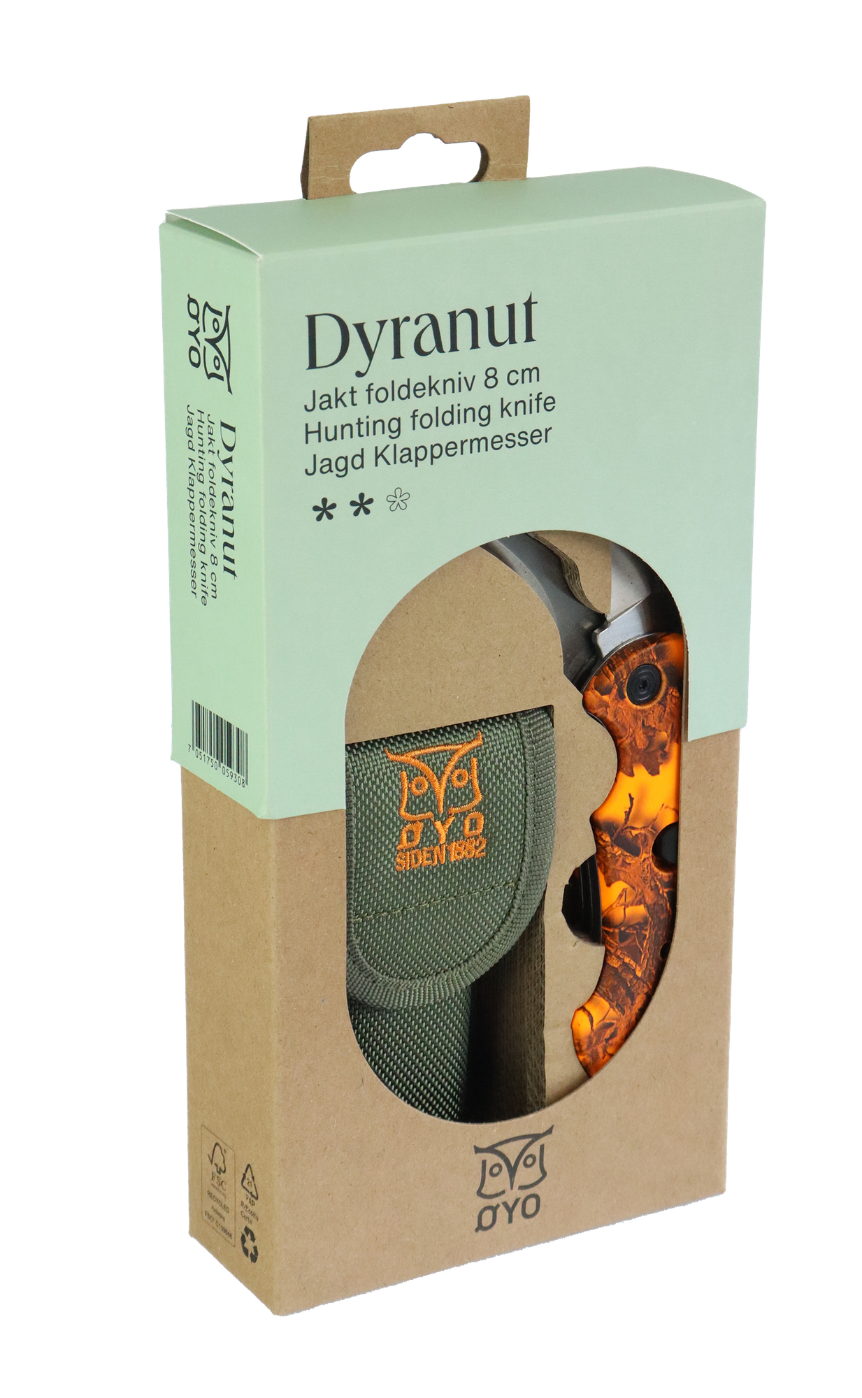 Øyo Kniv Dyranut - Foldekniv - Jakt