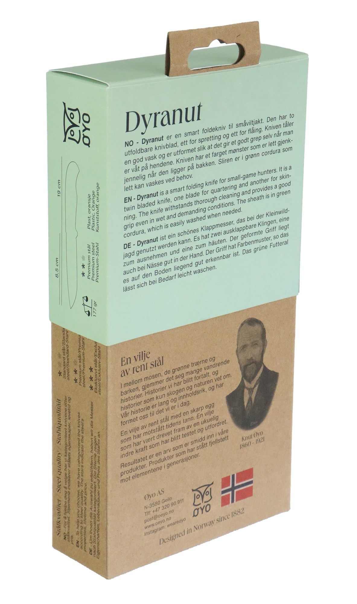 Øyo Kniv Dyranut - Foldekniv - Jakt