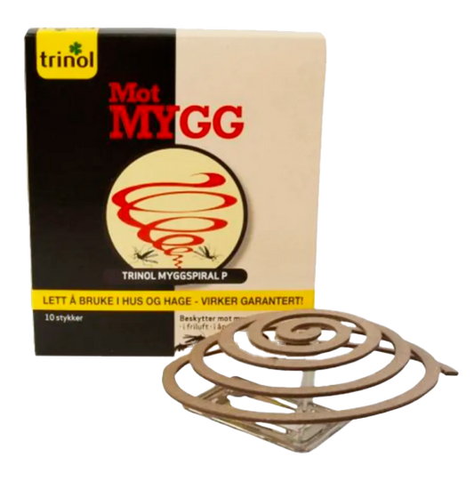 Trinol Myggspiral 10 stk - Brenntid 8t - mot flygende innsekter