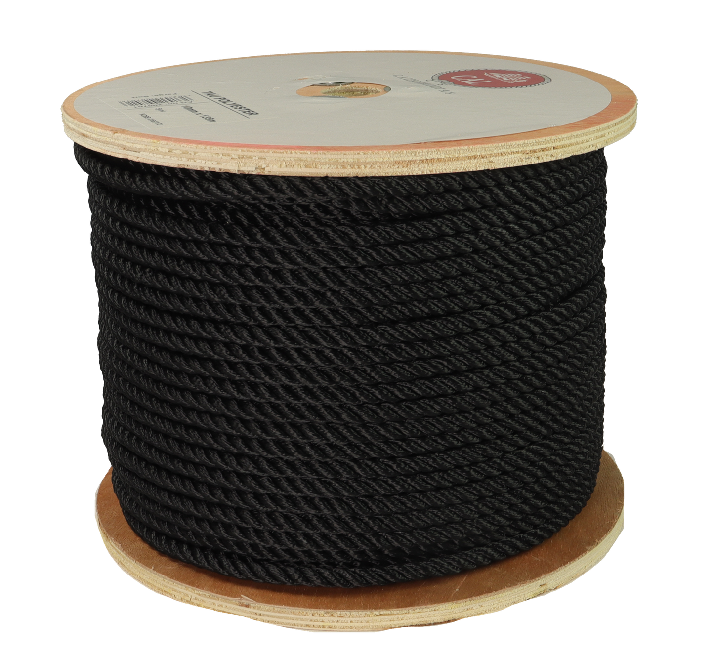 Tau Polyester - Sort - Spole