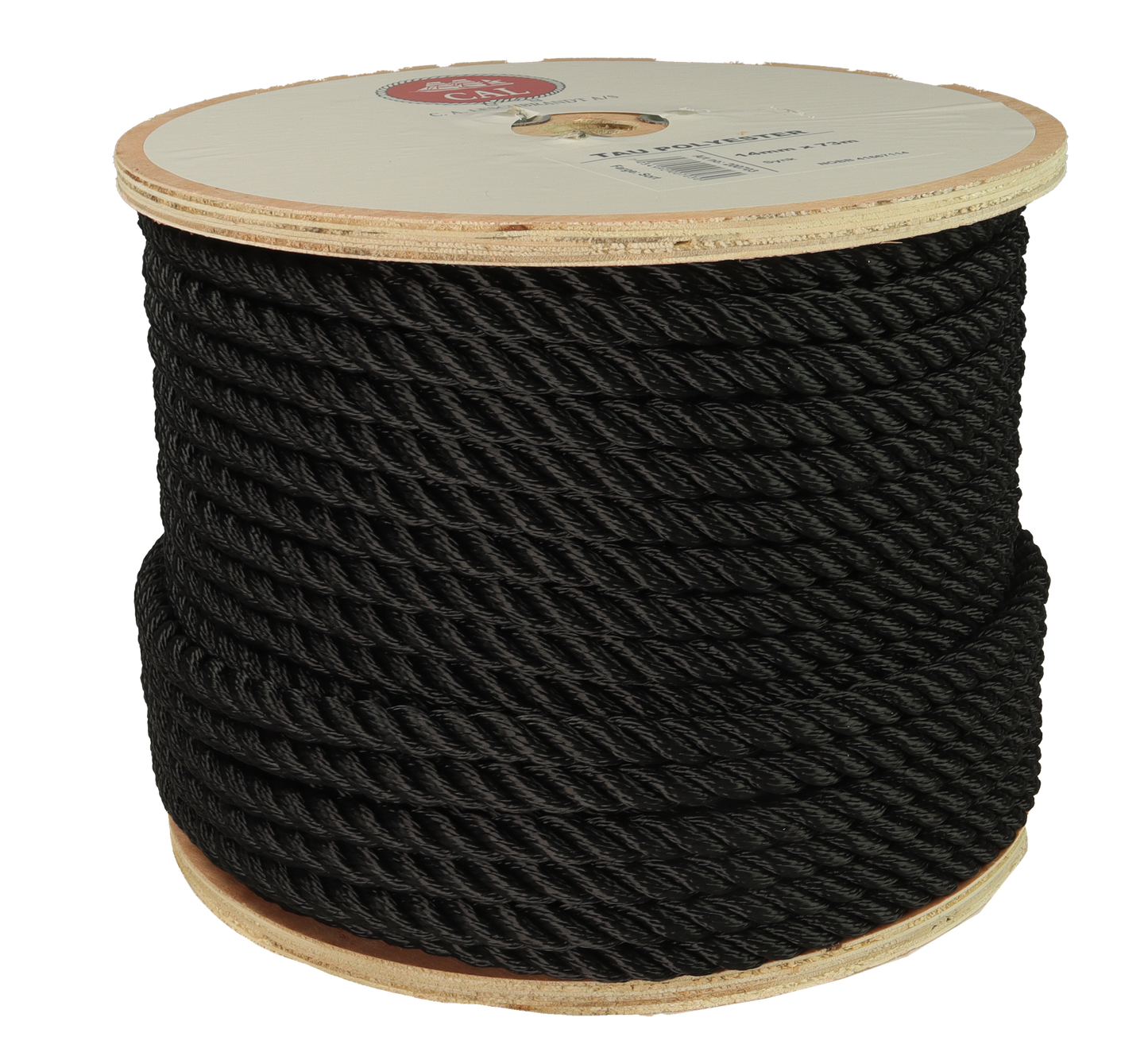 Tau Polyester - Sort - Spole