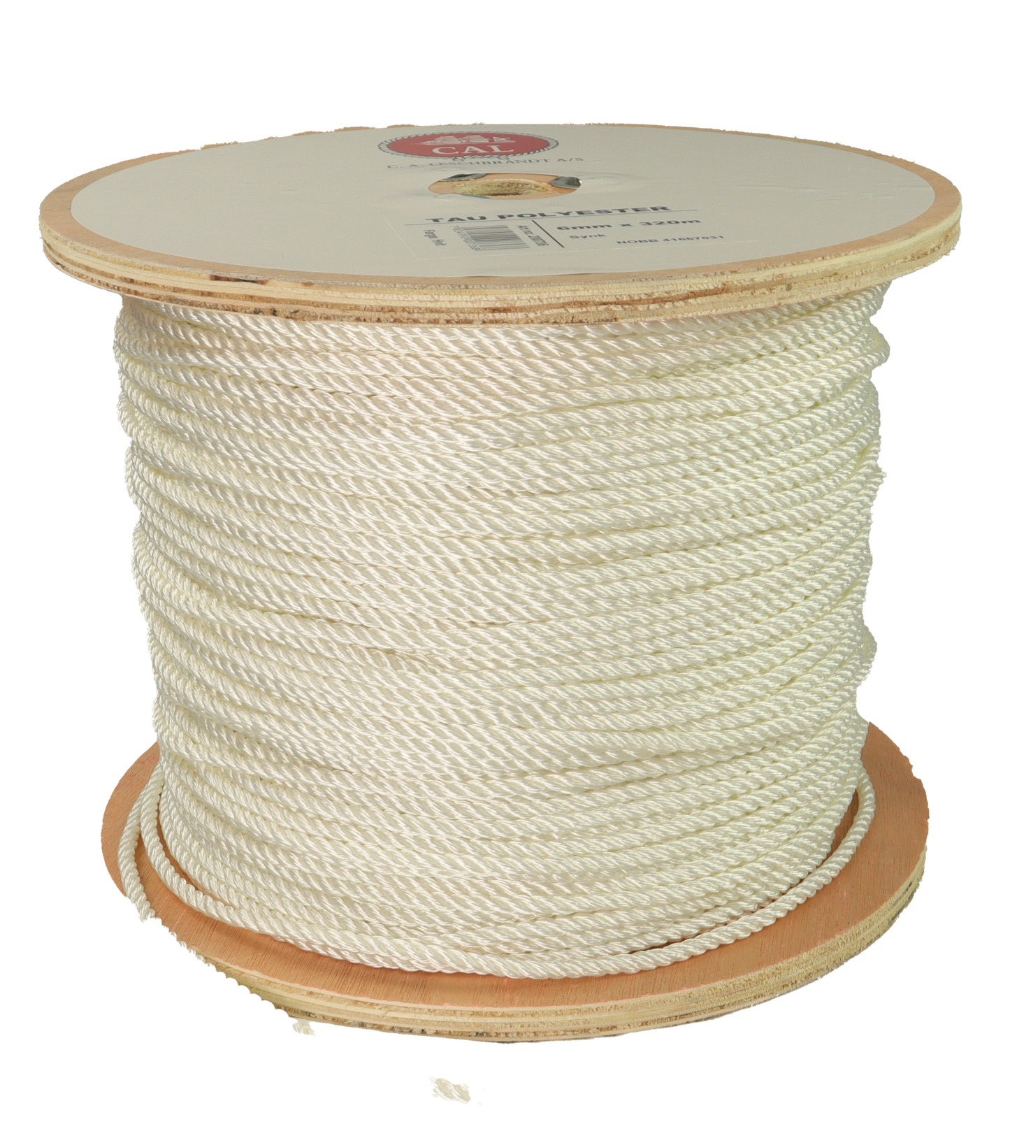 Tau Polyester - Hvit - Kveil / Spole