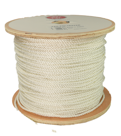 Tau Polyester - Hvit - Kveil / Spole