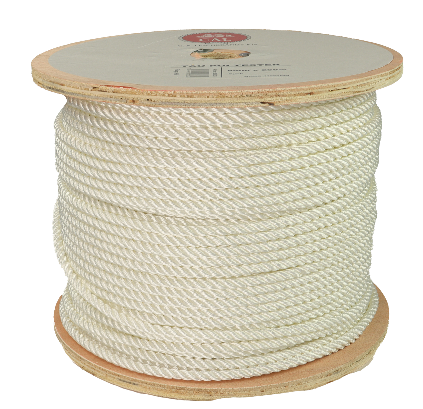 Tau Polyester - Hvit - Kveil / Spole