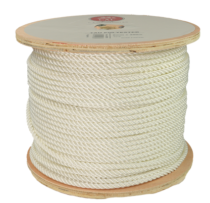 Tau Polyester - Hvit - Kveil / Spole