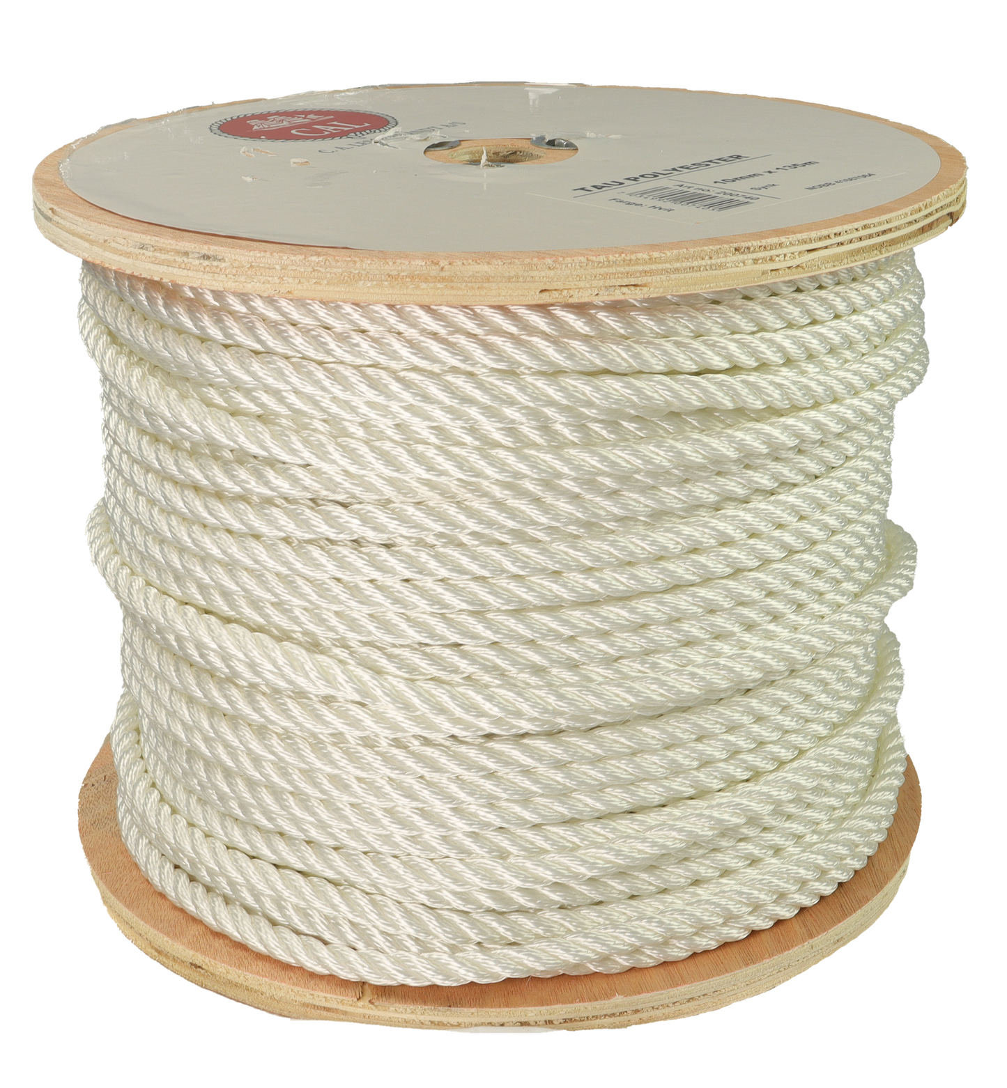 Tau Polyester - Hvit - Kveil / Spole