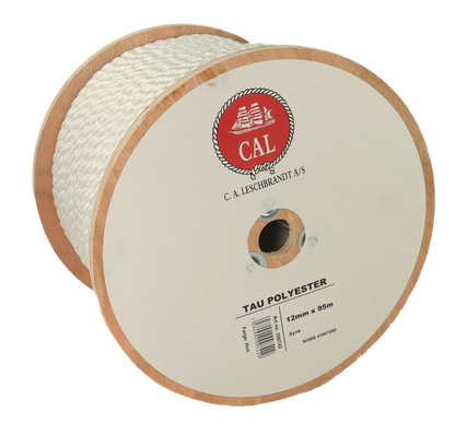 Tau Polyester - Hvit - Kveil / Spole
