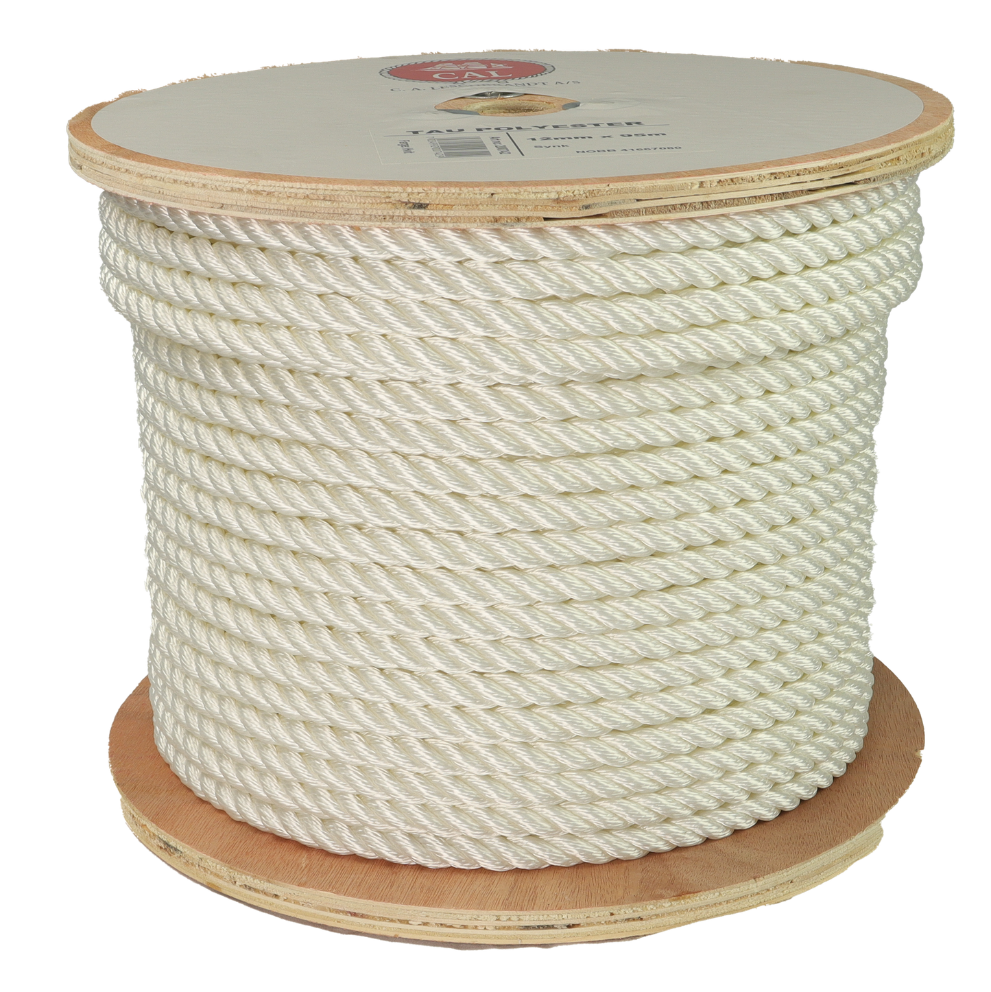 Tau Polyester - Hvit - Kveil / Spole