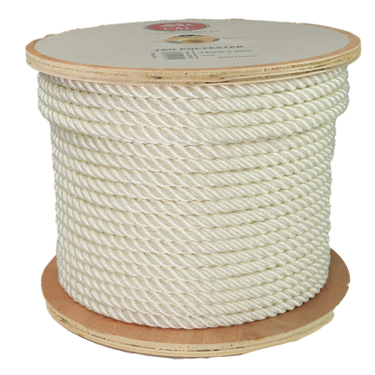 Tau Polyester - Hvit - Kveil / Spole