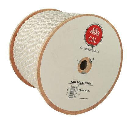Tau Polyester - Hvit - Kveil / Spole